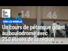 Avant les Mondiaux, un cours de pétanque géant au boulodrome avec 250 élèves de la région