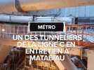 Un des tunneliers de la ligne C à Toulouse en entretien à Matabiau