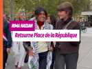 Rima Hassan retourne Place de République après la deuxième vague de la 