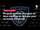 VIDEO. Peugeot procède au rappel de deux modèles de voitures pour un risque d'incendie