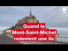 VIDÉO. Le spectacle des grandes marées au Mont-Saint-Michel fascine toujours autant