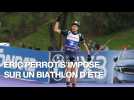 VIDEO. Éric Perrot, vainqueur d'une épreuve de biathlon d'été