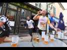 Trail urbain verdunois : rendez-vous à l'Estaminet pour une bière avant l'arrivée