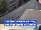Nice : un éboulement est survenu dans la nuit, des riverains évacués ...