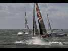 VIDÉO. Transat Café L'Or : revivez le départ des Ocean Fifty au large du Havre