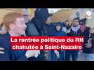 VIDÉO. Une réunion RN à Saint-Nazaire, chahutée par des manifestants, samedi