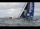 VIDÉO Transat Café L'Or. « On s'accroche » : Viabilis Océans se bat à l'avant en Ocean Fifty