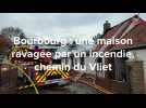 Bourbourg : une maison ravagée par un incendie, chemin du Vliet