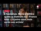 VIDEO. L'humoriste Marie s'infiltre quitte la matinale de France Inter, à peine deux mois après son arrivée