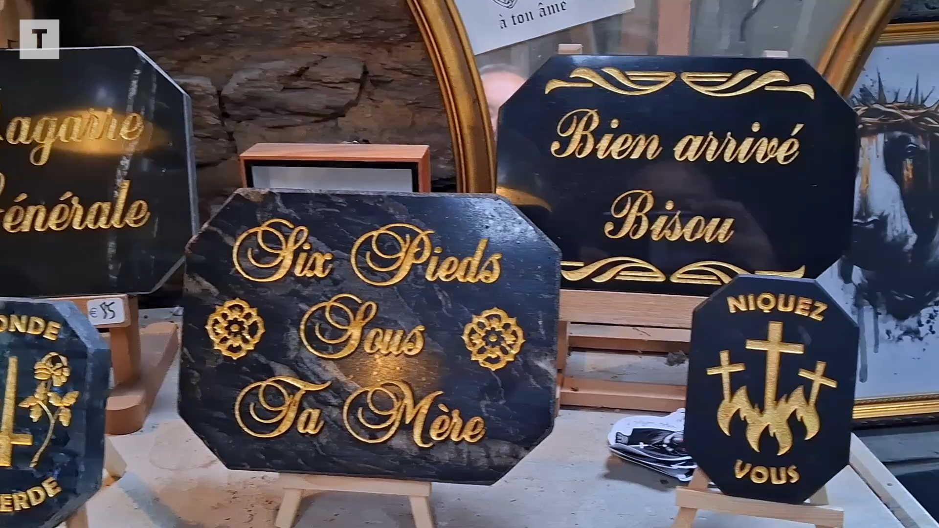 « Bien arrivé, bisou » : à Pont-Aven, ce graveur redonne le sourire dans les cimetières