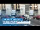 Une voiture mal garée se retrouve encerclée par des trottinettes électriques à Marseille