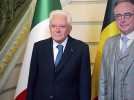Le président italien Mattarella et sa fille Laura reçus en grande pompe par le Roi Philippe et la Reine Mathilde