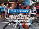Tour de France, les souvenirs d'Alexis Vuillermoz de sa victoire le 11 juillet 2015.