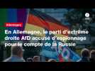 VIDEO. En Allemagne, le parti d'extrême droite AfD accusé d'espionnage pour le compte de la Russie
