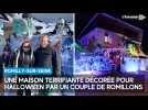 Une maison terrifiante décorée pour Halloween par un couple de Romillons