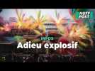 Le Centre Pompidou dynamité dans un feu d'artifice impressionnant pour célébrer sa fermeture