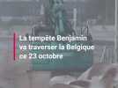 La tempête Benjamin traverse la Belgique ce jeudi