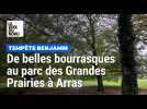 Tempête Benjamin, cela souffle au parc des Grandes Prairies à Arras