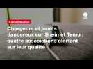 VIDEO. Chargeurs et jouets dangereux sur Shein et Temu : quatre associations alertent sur leur qualité