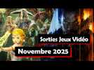 Jeux vidéo : les sorties du mois de novembre