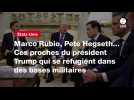 VIDEO. Marco Rubio, Pete Hegseth... Ces proches du président Trump qui se réfugient dans des bases militaires