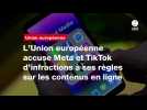 VIDEO. L'Union européenne accuse Meta et TikTok d'infractions à ses règles sur les contenus en ligne