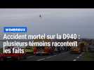 Accident mortel sur la D940 Wimereux : plusieurs témoins racontent les faits