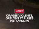 Météo : orages violents, grêlons et pluies diluviennes dans la région
