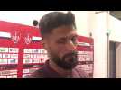 Foot Brest - LOSC Ligue 1 réaction Olivier Giroud buteur 17 août 2025