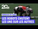 Jeux mondiaux de Chine : Les robots chutent les uns après les autres
