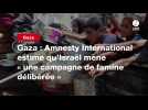 VIDEO. Gaza : Amnesty International estime qu'Israël mène « une campagne de famine délibérée »