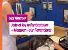 Clan Hallyday : À st Barth, Jade et Joy se font tatouer « Mamour » sur l'avant bras
