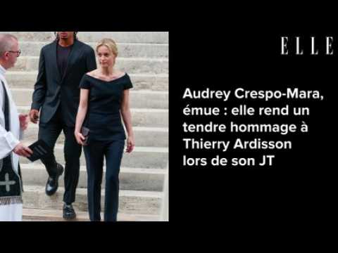 VIDEO : Audrey Crespo-Mara, mue : elle rend un tendre hommage  Thierry Ardisson lors de son JT