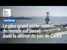 Le plus grand porte-avions du monde, celui de la marine américaine, est passé dans le Détroit
