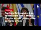 VIDEO. Rachida Dati maintient sa candidature face à Michel Barnier lors de la législative partielle à Paris