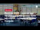 VIDEO. Rentrée 2025 : voici ce qui va changer cette année dans les écoles, collèges et lycées français