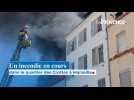 Un incendie en cours dans le quartier des Crottes à Marseille