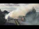 Camion en feu sur la RN31