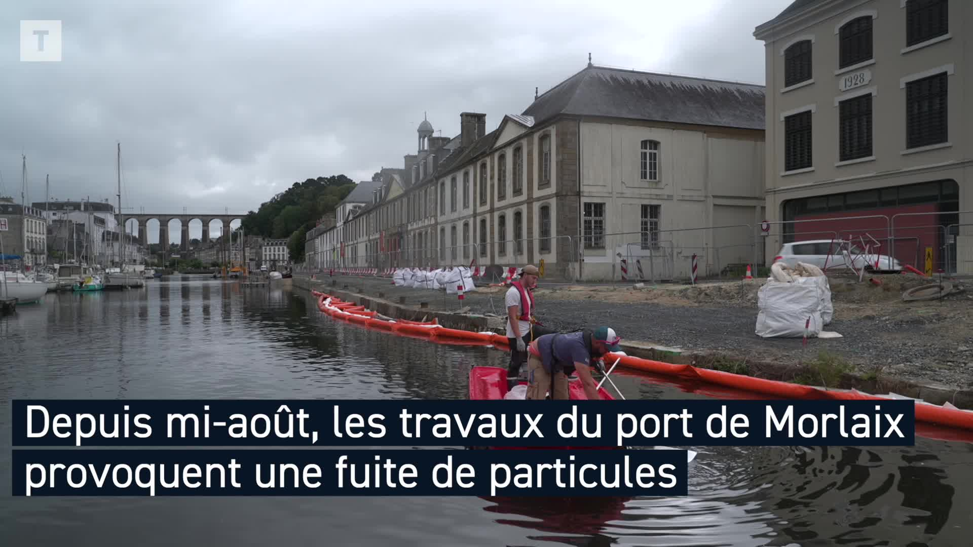 Quelle est cette drôle de pollution dans le port de Morlaix ? [Vidéo]