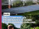 On a comparé les Promenades de Reims et les Jards de Châlons
