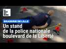 Braderie de Lille : tir au laser et scène de crime sur le stand de la police nationale