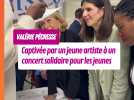 Valérie Pécresse très attentive à Poissy dans les coulisses d'un concert solidaire