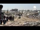VIDÉO. À Gaza, les bombardements israéliens détruisent des immeubles d'habitation