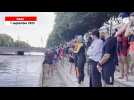 VIDÉO. Près de 1 000 participants au départ de la nouvelle édition du triathlon de Caen