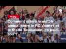 VIDÉO. Rugby. Comment suivre le match amical entre le RC Vannes et le Stade Toulousain, ce jeudi soir ?