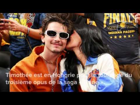 VIDEO : Aprs des rumeurs de sparation, Kylie Jenner et Timothe Chalamet se retrouvent  Budapest