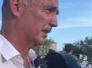 Gilles Simeoni lors de la comémoration d'Aleria