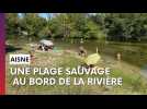 Une plage sauvage à Maizy dans l'Aisne