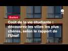 VIDEO. Coût de la vie étudiante : découvrez les villes les plus chères, selon le rapport de l'Unef