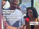 Manon Aubry répond à nos questions à la Foire de Châlons